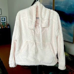 FP Movement Fuzzy Pink Pullover. Sz L